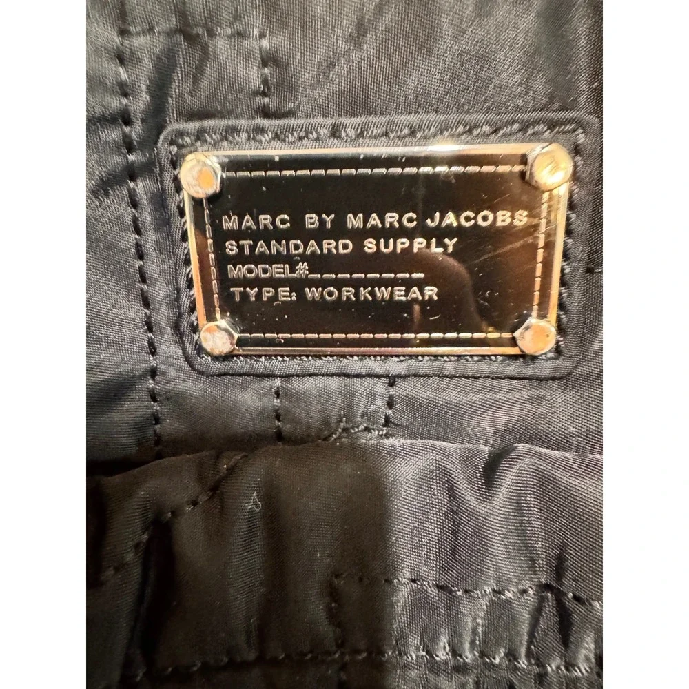 Marc by Marc Jacobs Black Quilted Nylon Tote Bag Shoulder‎ Handbag Babybag
